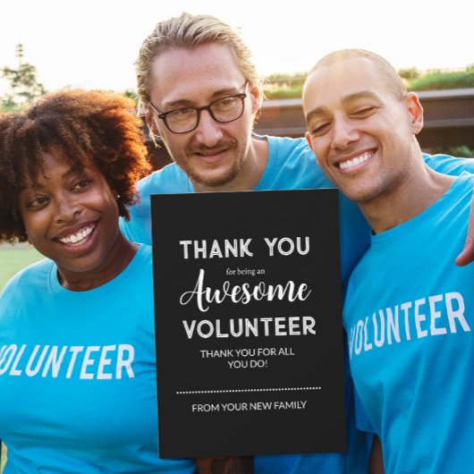 Editable Volunteer Appreciation Gift Tag Feiertagskarte
