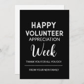 Editable Volunteer Appreciation Gift Tag Feiertagskarte (Vorne/Hinten)
