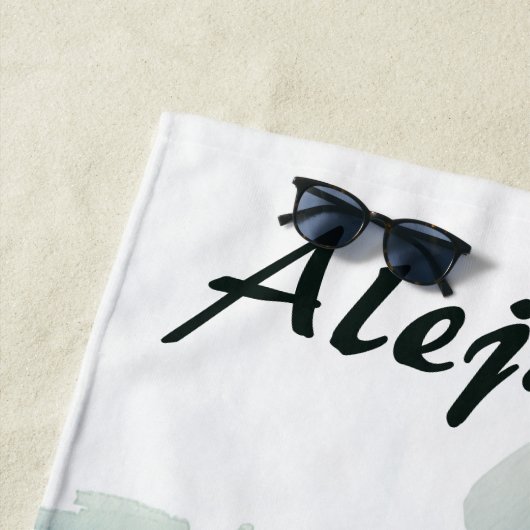 Editable Walrus Strandtuch (Beispiel)