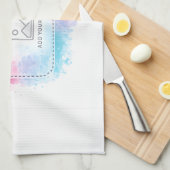 Editable Watercolor Design Template – Your Design Geschirrtuch (Viertel Falte)