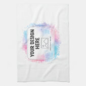 Editable Watercolor Design Template – Your Design Geschirrtuch (Vertikal)