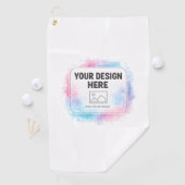 Editable Watercolor Design Template – Your Design Golfhandtuch (Insitu)
