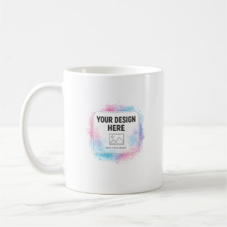 Editable Watercolor Design Template – Your Design Kaffeetasse