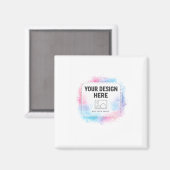 Editable Watercolor Design Template – Your Design Magnet (Vorderseite/Rückseite)