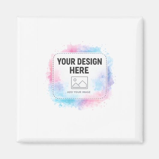 Editable Watercolor Design Template – Your Design Magnet (Vorne)