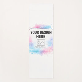 Editable Watercolor Design Template – Your Design Yogamatte