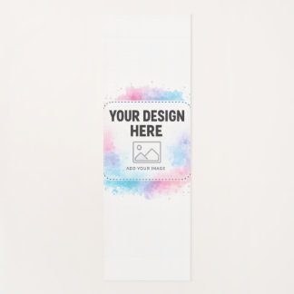 Editable Watercolor Design Template – Your Design Yogamatte