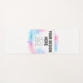 Editable Watercolor Design Template – Your Design Yogamatte (Vorderseite (Horizontal))