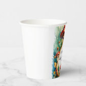 Editable Watercolor Mushroom Kinderdusche Pappbecher (Rechts)