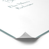 Editable Wedding Drinks Menu Poster (Ecke)