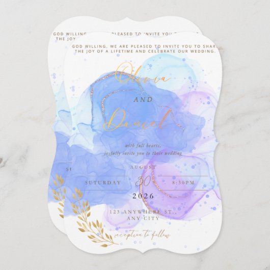 Editable wedding invitation design file save the date (Vorne/Hinten)