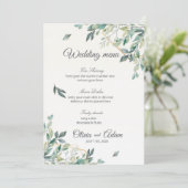 Editable Wedding Invitation Set | Vorne & Hinten Einladung (Stehend Vorderseite)