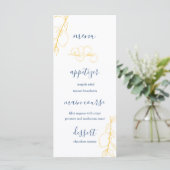 Editable Wedding Menu Menükarte (Stehend Vorderseite)