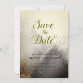 Editable Wedding Save the Date Card – Modern Minim Einladung (Vorderseite)
