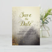 Editable Wedding Save the Date Card – Modern Minim Einladung (Stehend Vorderseite)