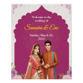 Editable Wedding Sign Poster (Vorderseite)