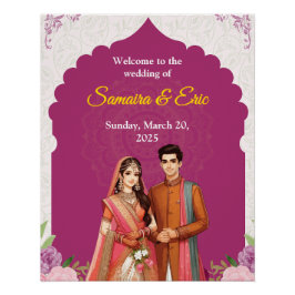 Editable Wedding Sign Poster