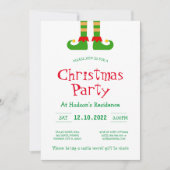 Editable Weihnachts-Einladung Einladung (Vorderseite)