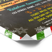 Editable Weihnachts hässliche Pullover Flyer Poster (Ecke)