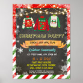 Editable Weihnachts hässliche Pullover Flyer Poster (Vorne)