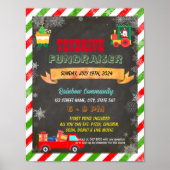 Editable Weihnachtsspielzeug-Laufwerk Fundraiser F Poster (Vorne)