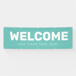 Editable Welcome Banner Poster Vinyl Ankündigung