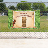 Editable Welcome to Our Tiki Hut Banner (Insitu)