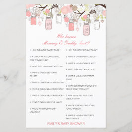 Editable Wer kennt Mommy und Daddy Best?