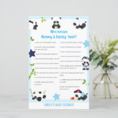 Editable Wer kennt Mommy und Daddy Best? (Stehend Vorderseite)