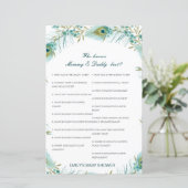 Editable Wer kennt Mommy und Daddy Best? (Stehend Vorderseite)