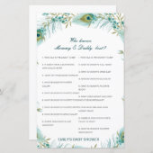 Editable Wer kennt Mommy und Daddy Best? (Vorne/Hinten)