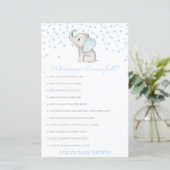 Editable Wer Mommy Best Baby Shower Game kennt (Stehend Vorderseite)