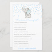 Editable Wer Mommy Best Baby Shower Game kennt (Vorne/Hinten)