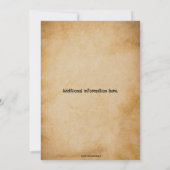 Editable Western Style Backyard BBQ Einladung (Rückseite)