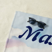 Editable Whale Strandtuch (Beispiel)