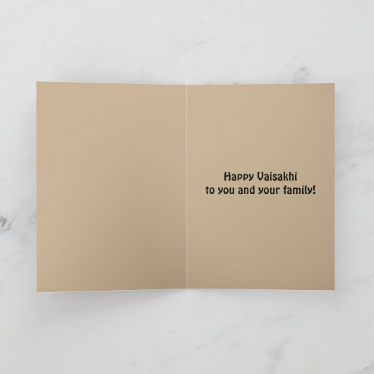 Editable Wheat Happy Vaisahki Karte (Innenseite)