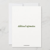 Editable Whimsical Forest Flowers Einladung (Rückseite)