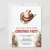 Editable Wild West Christmas party digital Invites Einladung (Vorderseite)