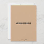 Editable Wild West Cowboy Einladung (Rückseite)