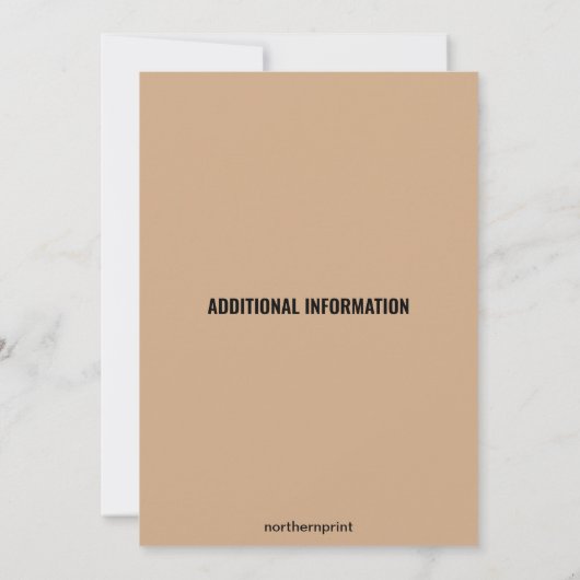 Editable Wild West Cowboy Einladung (Rückseite)