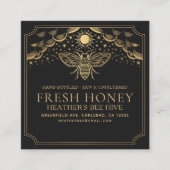 Editable Witchy Tarot Beekeeper Honeybee Quadratische Visitenkarte (Vorderseite)