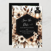 Editable Wood Rustic Wedding Save The Date (Vorne/Hinten)
