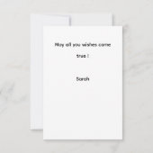 Editable Woods Parrot Digital Geburtstag Karte (Rückseite)