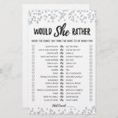 Editable würde sie lieber Brautparty spielen (Vorne/Hinten)