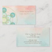 Editable Yoga Instructor Card Visitenkarte (Vorne/Hinten)