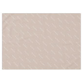 Editable Zuhause Sweet Zuhause auf Beige Tableclot Tischdecke (Vorderseite (Horizontal))