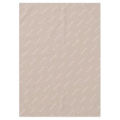 Editable Zuhause Sweet Zuhause auf Beige Tableclot Tischdecke (Vorderseite)