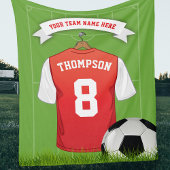 EditCustom Soccer Name Team Fleecedecke