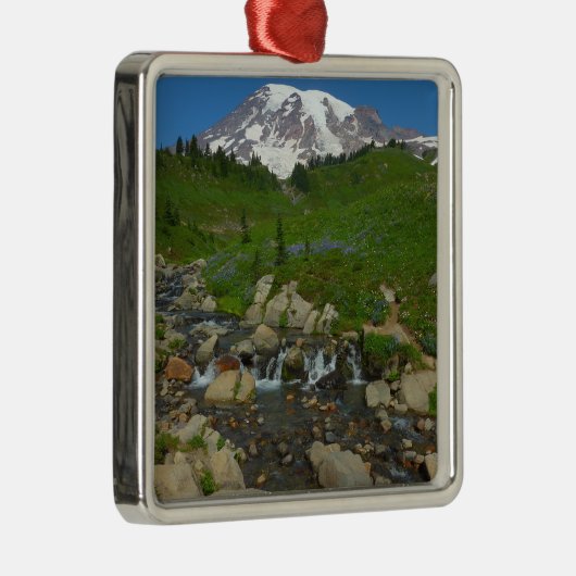 Edith Creek auf dem Monte Rainier Ornament Aus Metall (Rechts)