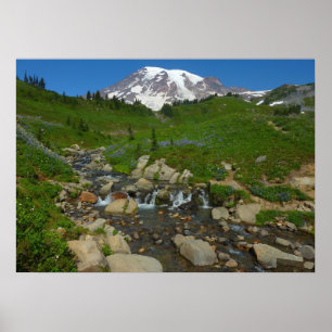 Edith Creek auf dem Monte Rainier Poster